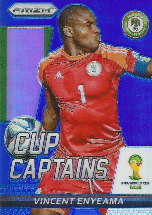 VINCENT ENYEAMA - WORLD CUP 2014 PANINI `PRIZM` - BLUE PLAID `CUP CAPTAIN`CARD 29 (128 of 199)
