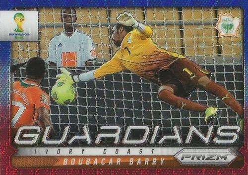 BOUBACAR BARRY - WORLD CUP 2014 PANINI `PRIZM` - BLUE/RED WAVE `GUARDIANS` CARD 9