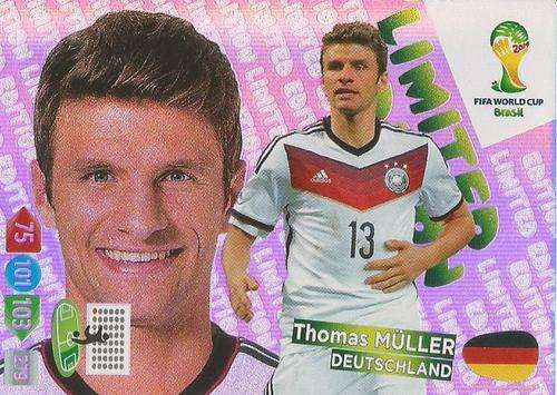 THOMAS MULLER - WORLD CUP 2014 ADRENALYN XL - "LIMITED EDITION"  CARD