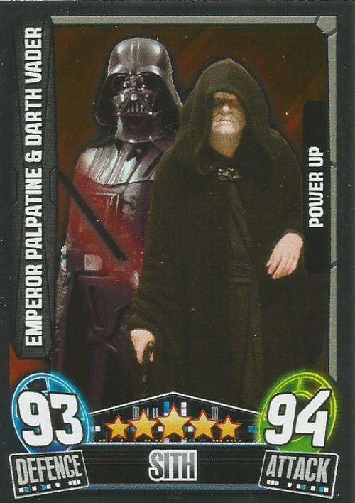 STAR WARS 2014 - FORCE ATTAX MOVIE SERIES 3 - `POWER-UP` CARD 198
