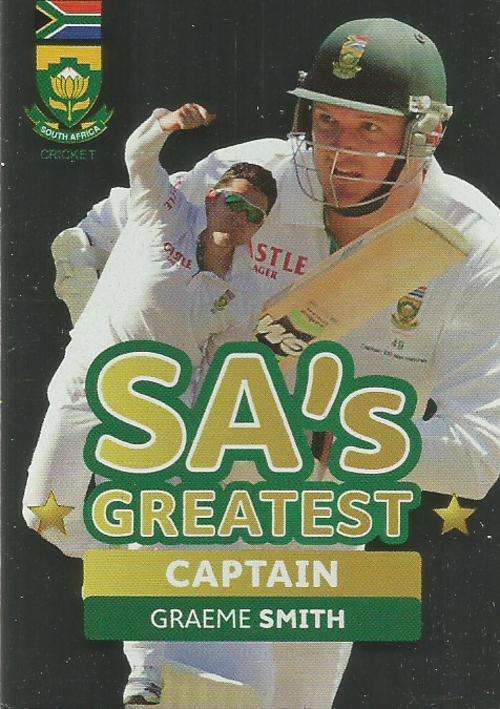 GRAEME SMITH - 2014 BIG BALL `HEROES COLLECTION` - `TRIBUTE` FOIL TRADING CARD 24