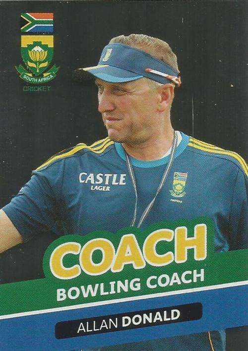 ALLAN DONALD - 2014 BIG BALL `HEROES COLLECTION` - `COACH` FOIL TRADING CARD 20