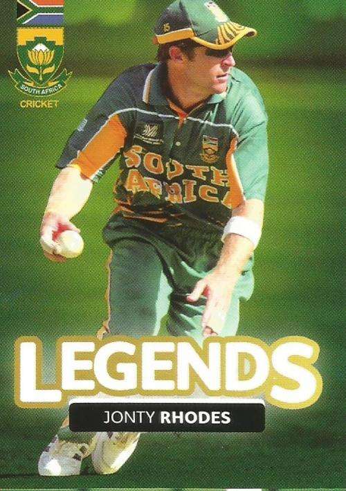 JONTY RHODES - 2014 BIG BALL `HEROES COLLECTION` - `LEGEND` TRADING CARD 122