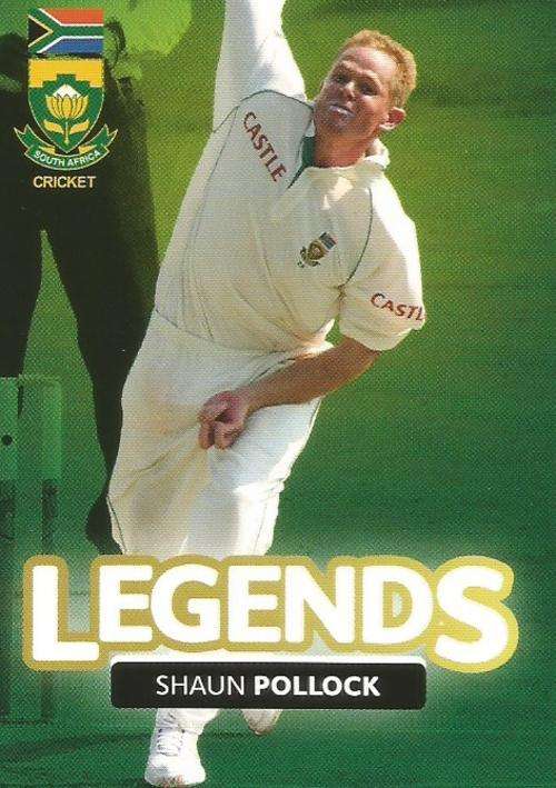 SHAUN POLLOCK - 2014 BIG BALL `HEROES COLLECTION` - `LEGEND` TRADING CARD 126
