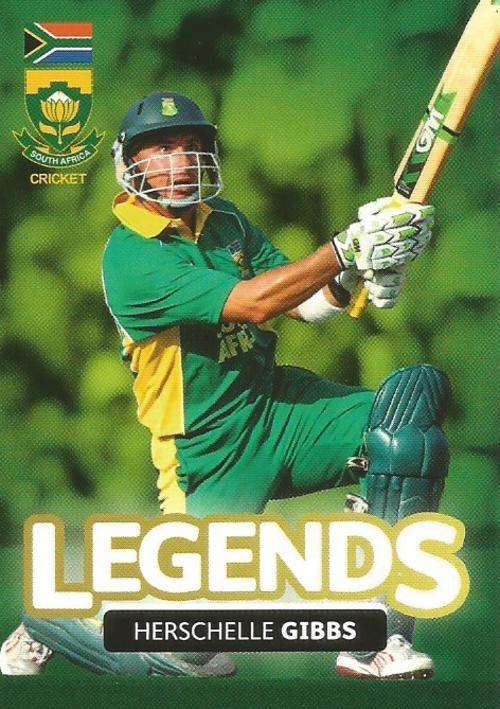 HERSCHELLE GIBBS - 2014 BIG BALL `HEROES COLLECTION` - `LEGEND` TRADING CARD 120
