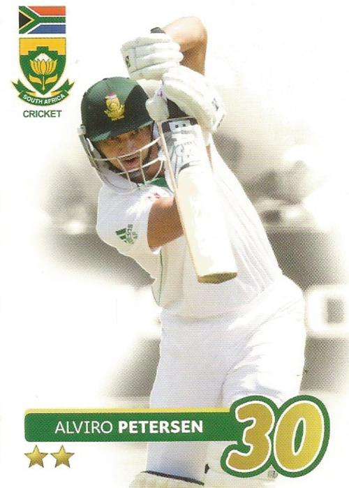 ALVIRO PETERSEN - 2014 BIG BALL `HEROES COLLECTION` - `TEST CRICKET` BASE CARD 44