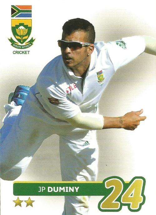 JP DUMINY - 2014 BIG BALL `HEROES COLLECTION` - `TEST CRICKET` BASE CARD 49