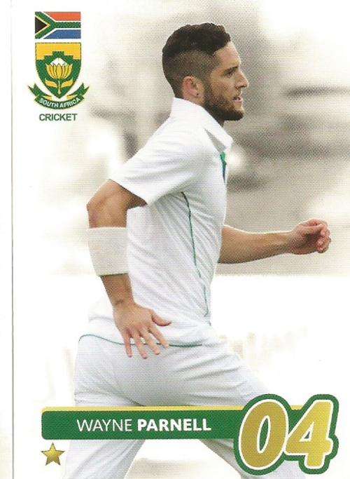 WAYNE PARNELL - 2014 BIG BALL `HEROES COLLECTION` - `TEST CRICKET` BASE CARD 56