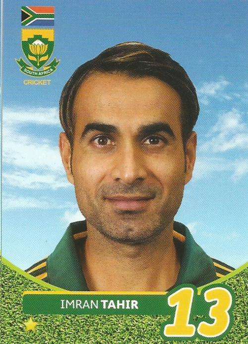 IMRAN TAHIR  - 2014 BIG BALL `HEROES COLLECTION` - `ODI CRICKET` BASE CARD 73