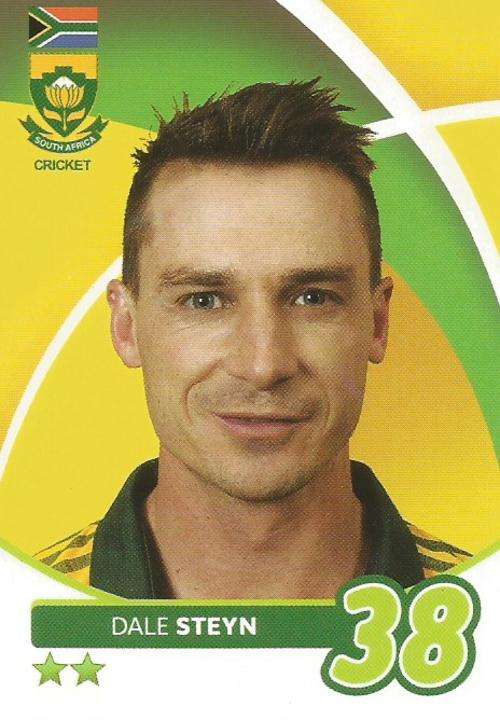DALE STEYN - 2014 BIG BALL "HEROES COLLECTION" - "T20 CRICKET" BASE CARD 98