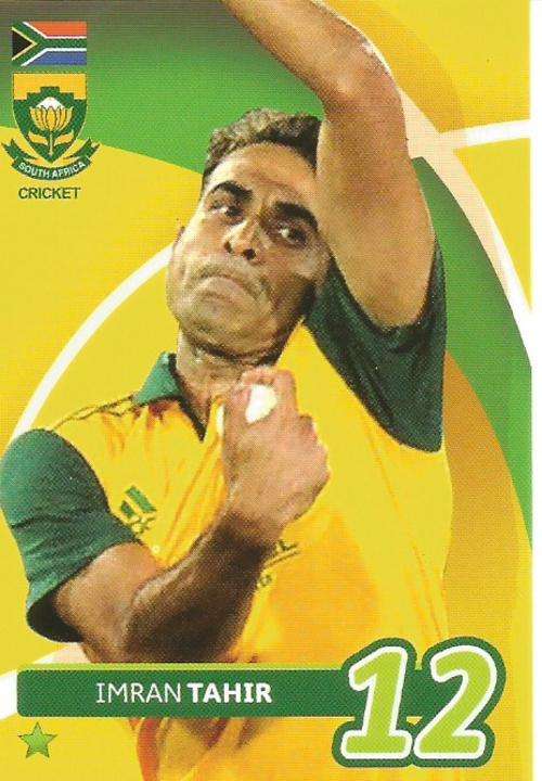 IMRAN TAHIR - 2014 BIG BALL `HEROES COLLECTION` - `T20 CRICKET` BASE CARD 103