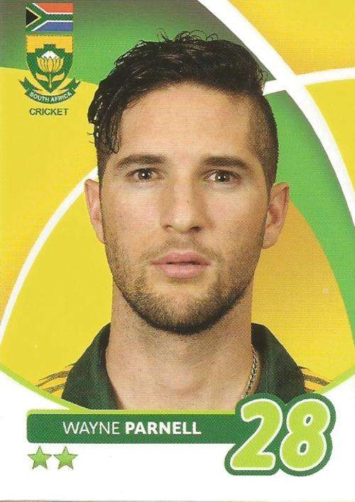 WAYNE PARNELL - 2014 BIG BALL `HEROES COLLECTION` - `T20 CRICKET` BASE CARD 109
