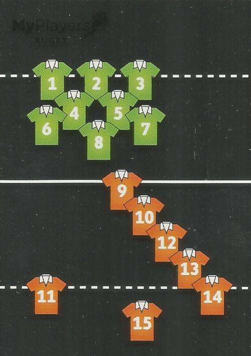 MY PLAYERS - 2014 BIG BALL `HEROES COLLECTION` - `RUGBY POSITIONS` FOIL TRADING CARD 128