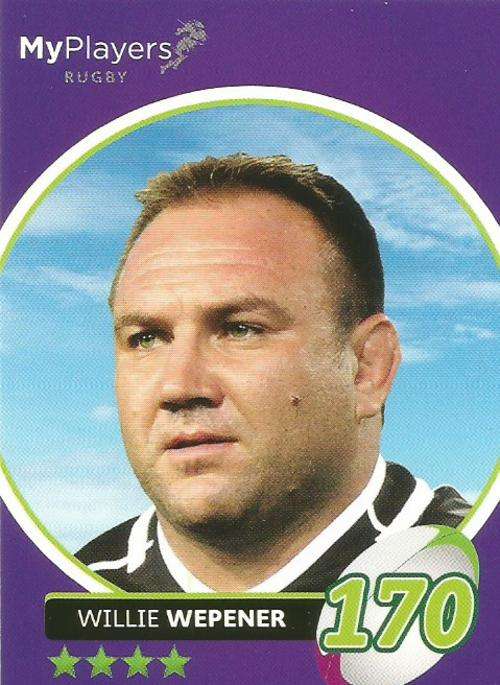 WILLIE WEPENER - 2014 BIG BALL `HEROES COLLECTION` - `MY PLAYERS` BASE CARD 153