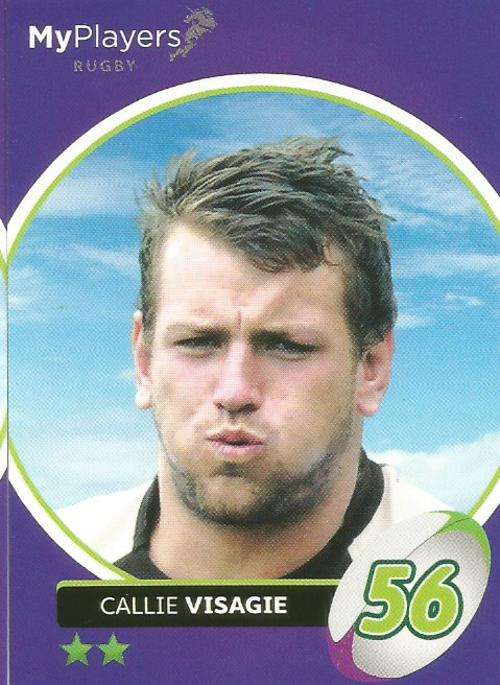 CALLIE VISAGIE - 2014 BIG BALL `HEROES COLLECTION` - `MY PLAYERS` BASE CARD 148