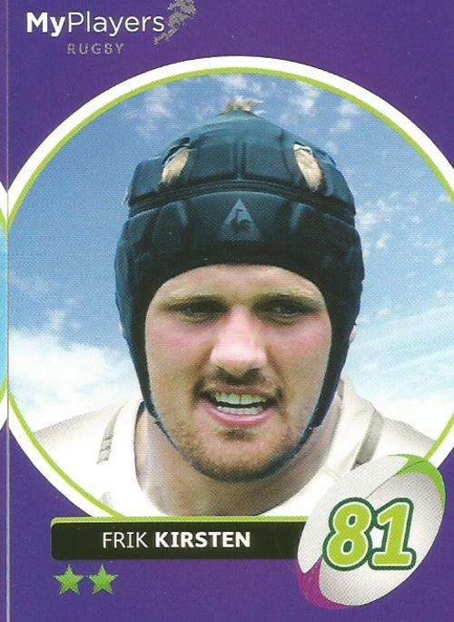 FRIK KIRSTEN - 2014 BIG BALL `HEROES COLLECTION` - `MY PLAYERS` BASE CARD 134