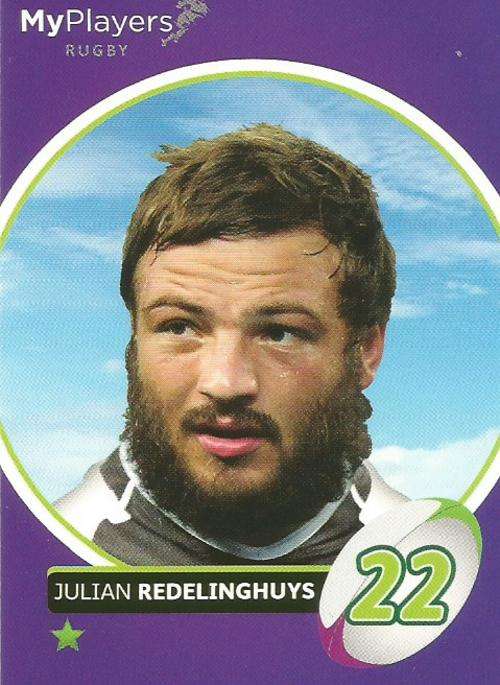 JULIAN REDELINGHUYS - 2014 BIG BALL `HEROES COLLECTION` - `MY PLAYERS` BASE CARD 136