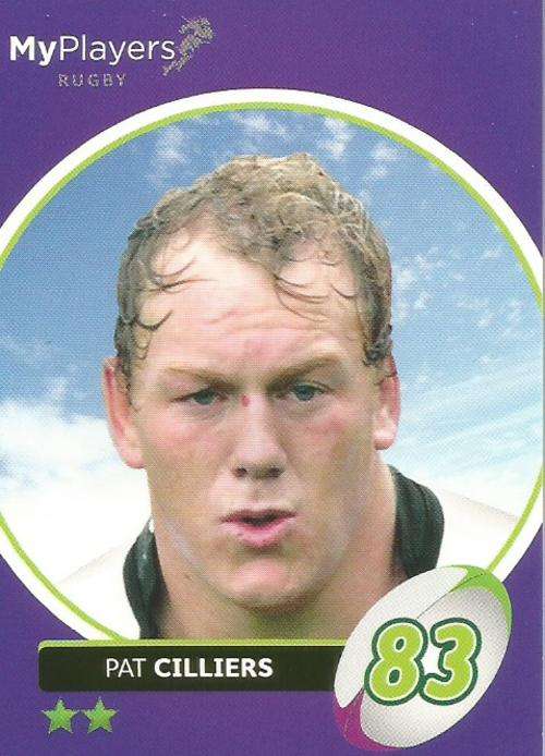PAT CILLIERS - 2014 BIG BALL `HEROES COLLECTION` - `MY PLAYERS` BASE CARD 140