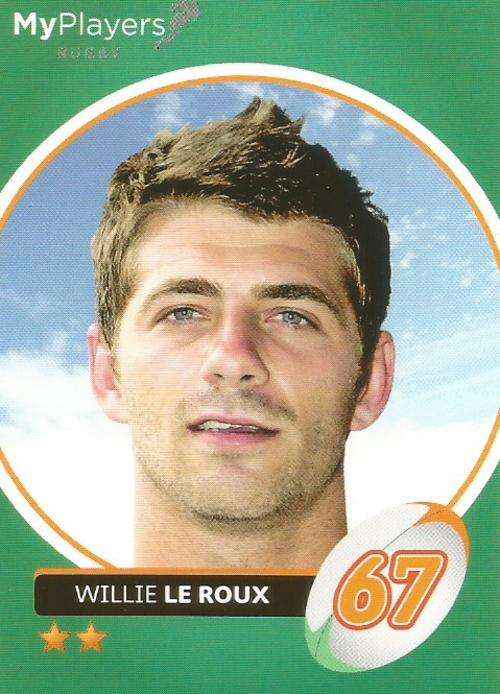 WILLIE LE ROUX - 2014 BIG BALL `HEROES COLLECTION` - `MY PLAYERS` BASE CARD 234
