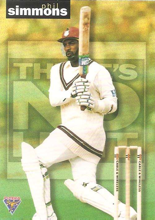 PHIL SIMMONS - FUTERA `THERE`S NO LIMIT` CRICKET - INSERT CARD TNL24