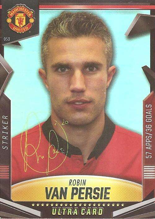 MANCHESTER UNITED ADRENALYN 2014 - ROBIN VAN PERSIE "ULTRA" CARD