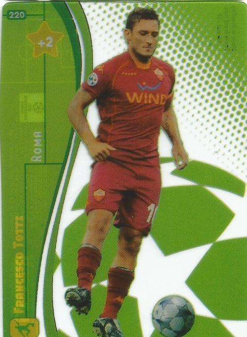 FRANCESCO TOTTI - CHAMPIONS LEAGUE 2008/09 - RARE ACETATE "ULTRA" TRADING CARD 220