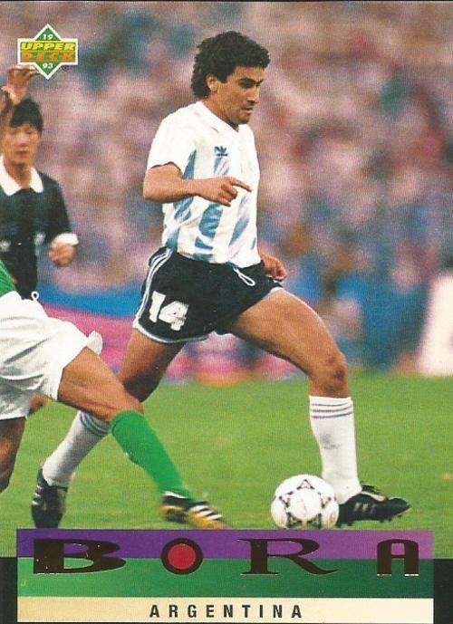 UPPER DECK FIFA WORLD CUP 1994 USA - BORA  "ARGENTINA INSERT" CARD 201