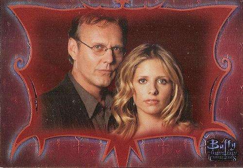 BUFFY "VANPIRE SLAYER" CONNECTIONS - MOVIE TRADING CARDS - FOIL PROMO TRADING CARD