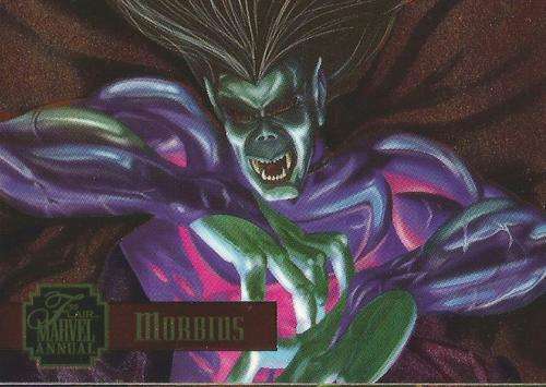 MARVEL ANNUAL 95 - MORBIUS "POWERBLAST" FOIL CARD 10 of 24