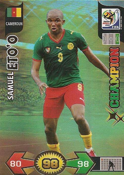 FIFA 2010 ADRENALYN XL - SAMUEL ETO'o "GOLD CHAMPION" CARD