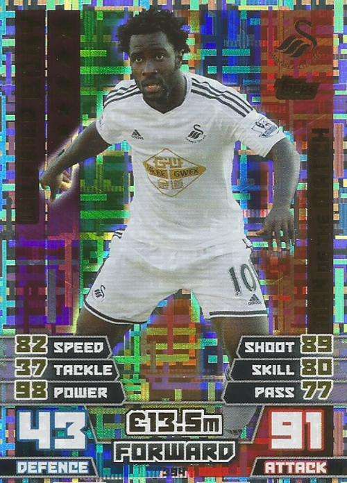 WILFRED BONY - MATCH ATTAX 2014/2015 - "MAN of the MATCH" CARD
