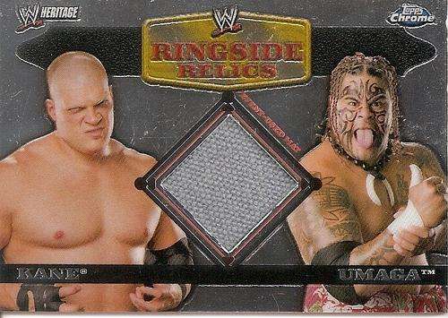 KANE vs UMAGA  - "WWE SMACKDOWN" - GENUINE RELIC CARD