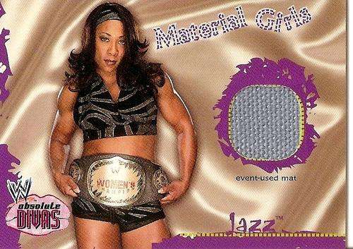 JAZZ  - "WWE DIVAS" - GENUINE "RELIC SWATCH"  CARD