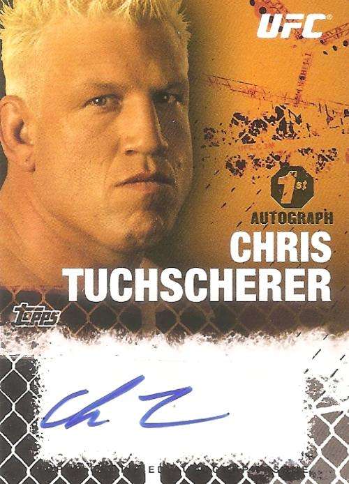 CHRIS TUCHSCHERER- TOPPS `UFC 2010` COLLECTION - RARE `BLACK ONIX AUTO` 81 of 88 CARD