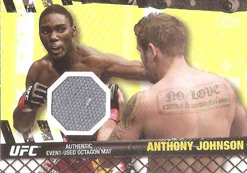 ANTHONY JOHNSON -TOPPS `UFC 2010` COLLECTION - RARE `EVENT USED RELIC` TRADING CARD