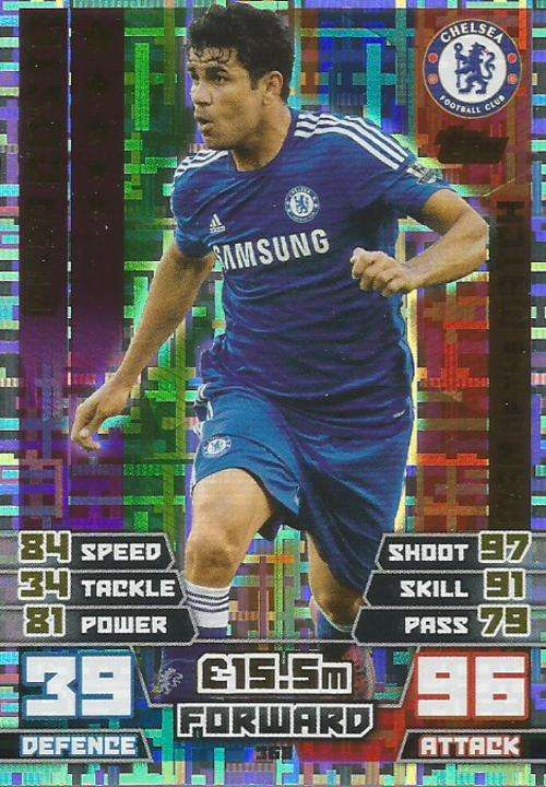 DIEGO COSTA  - MATCH ATTAX 2014/2015 - "MAN of the MATCH" CARD