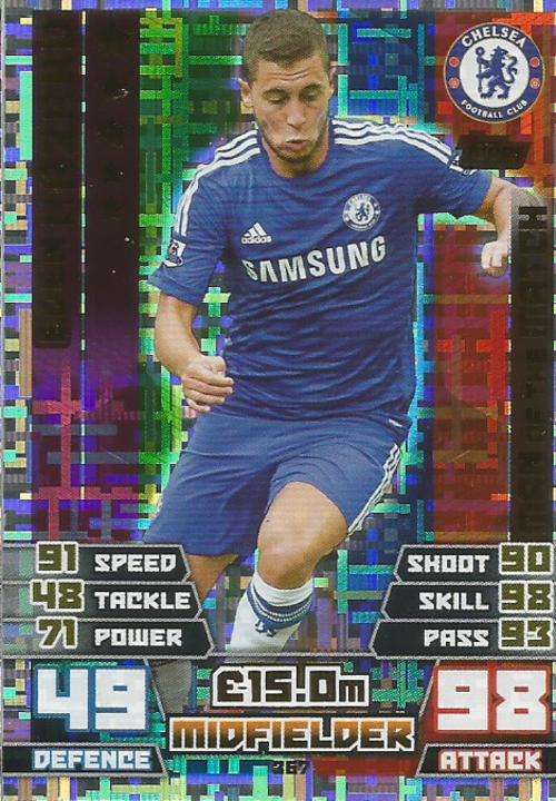 EDEN HAZARD - MATCH ATTAX 2014/2015 - "MAN of the MATCH" CARD