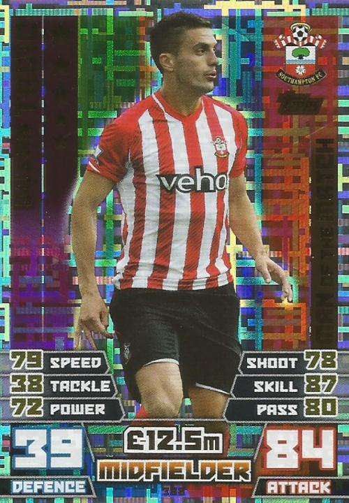 DUZAN TADIC  - MATCH ATTAX 2014/2015 - "MAN of the MATCH" CARD