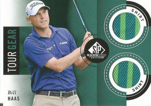 BILL HAAS  - `AUTHENTIC TOUR GEAR` CARD TG/HS - by UPPER DECK 2014