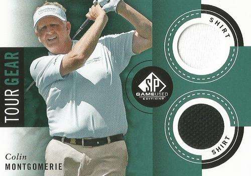 COLIN MONTGOMERIE  - `AUTHENTIC TOUR GEAR` CARD - by UPPER DECK 2014