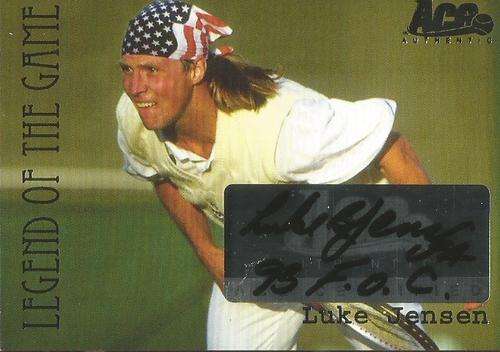 LUKE JENSEN - ACE AUTHENTIC "LEGENDS OF THE GAME" 2011 - GENUINE "AUTOGRAPH" CARD