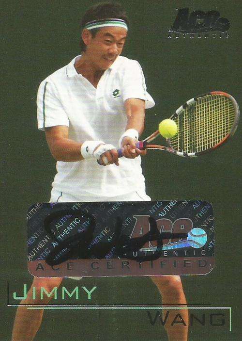 JIMMY WANG - ACE AUTHENTIC  2011 - GENUINE "AUTOGRAPH" CARD