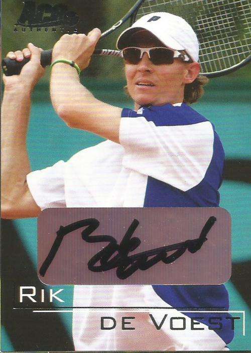 RIK DE VOEST - ACE AUTHENTIC  2011 - GENUINE "AUTOGRAPH" CARD
