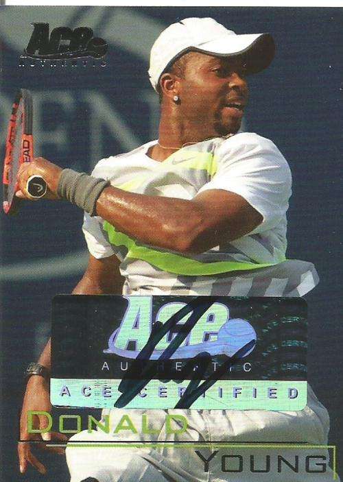 DONALD YOUNG - ACE AUTHENTIC  2011 - GENUINE "AUTOGRAPH" CARD