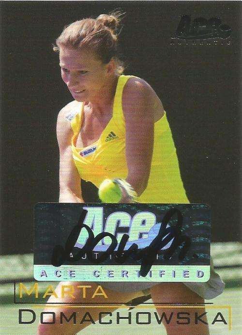MARTA DOMACHOWSKA - ACE AUTHENTIC 2011  - CERTIFIED "AUTOGRAPH" CARD