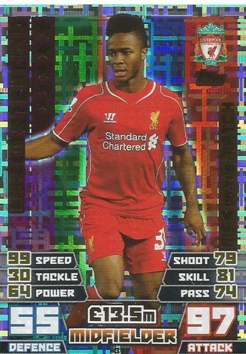 RAHEEM STERLING - MATCH ATTAX 2014/2015 - "MAN of the MATCH" CARD