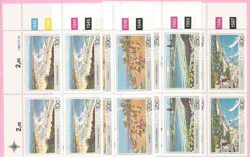 SOUTH AFRICA 1983 - SACC 553-556 - "TOURISM" SET of 4 CONTROL BLOCKS