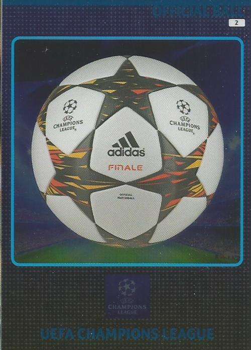 CHAMPIONS LEAGUE  2014/15 - "OFFICIAL BALL" FOIL  CARD