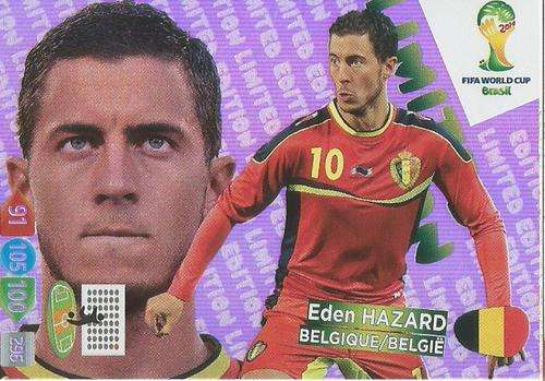 EDEN HAZARD - WORLD CUP 2014 ADRENALYN XL - "LIMITED EDITION"  CARD