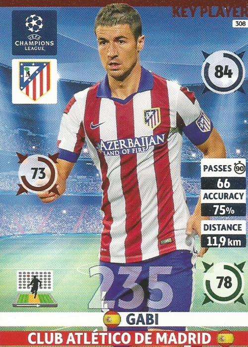 GABI - CHAMPIONS LEAGUE  2014/15 - "KEY PLAYER" FOIL CARD